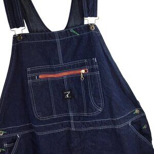 LC King Vintage Bib Overalls Bibs NWOT 52 x 302 Denim USA Workwear Carpenter